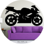Preview: Wandtattoo Motorrad
